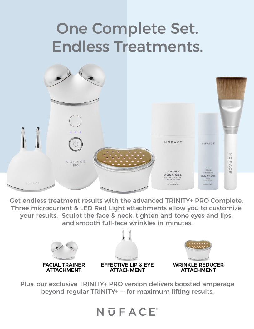 NūFACE Trinity+ Pro Ensemble complet (plus cadeaux avec achats)