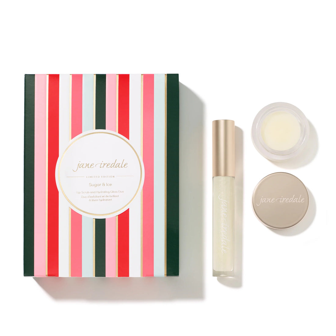 Jane Iredale -  Duo Exfoliant et Brillant à Lèvres Hydratant